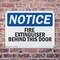 Signmission Fire Extinguisher Behind This Door OSHA Notice Sign, Plastic, 10in W x 7in L, 2PK OS-2PACK-NS-P-710-L-12595 - alternate 5